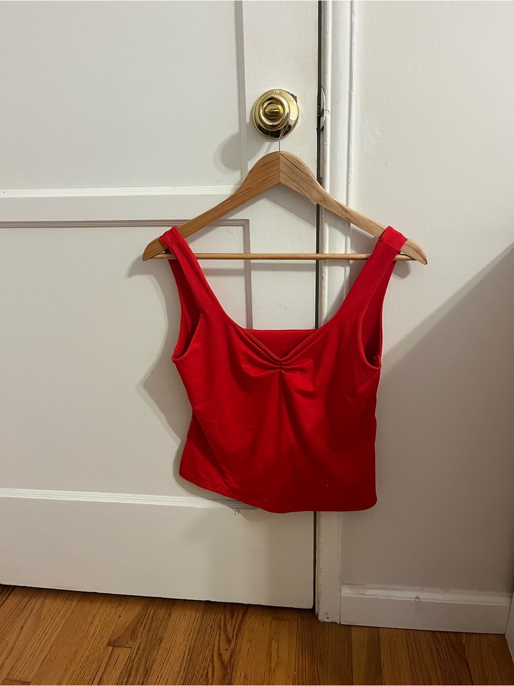 Red Sleeveless Tank Top - Women